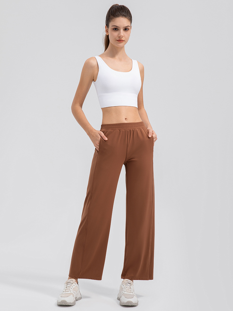 Breathable Loose Yoga Pants for Women, High-Waisted, Draped, Wide-Leg, High-Elastic Sports Fitness Pants