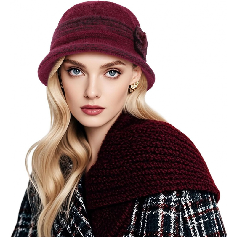 Fashion Women Flower Cloche Caps
