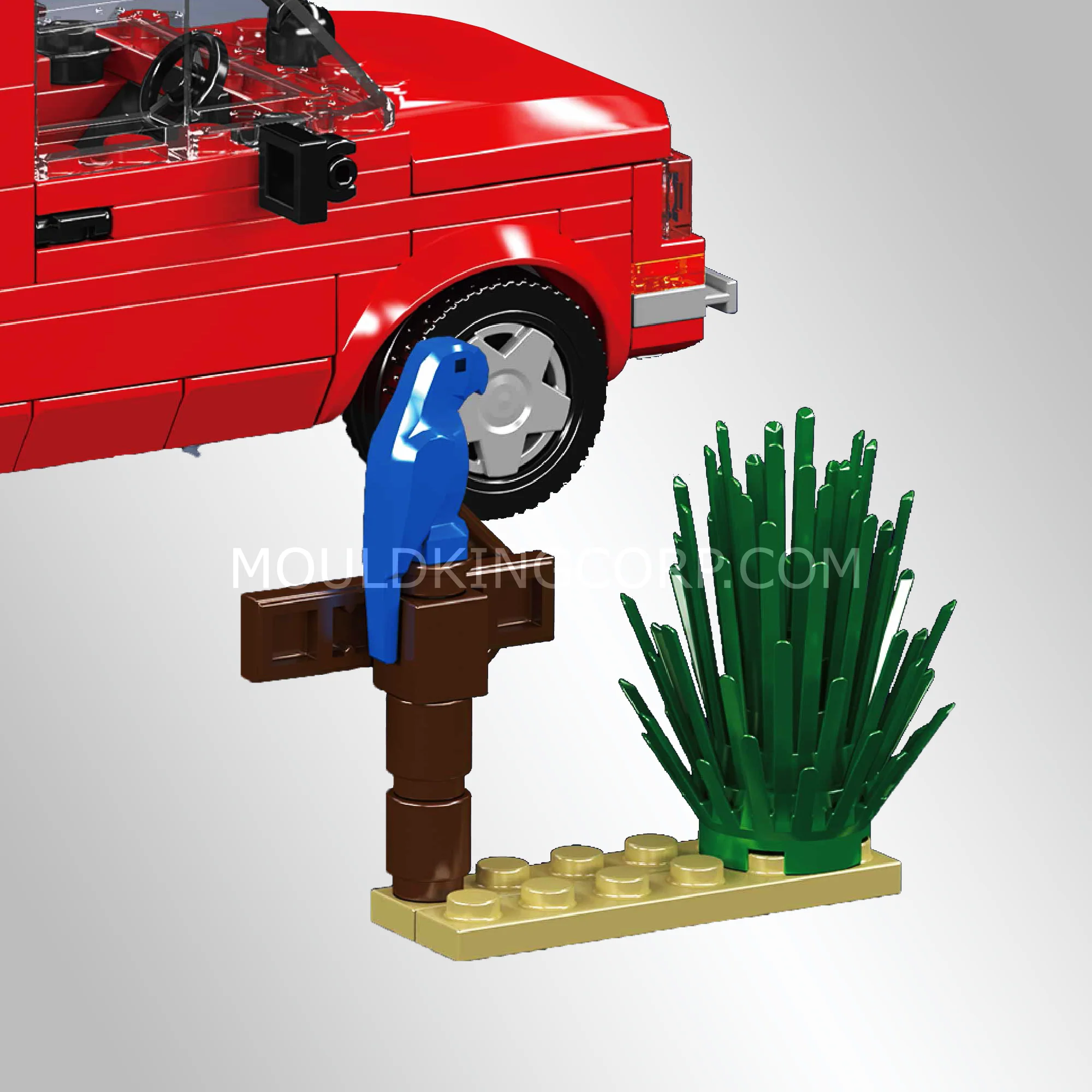 Mould King 24074 Fiat 126P Outdoor Adventure Building Set | 393 Pcs