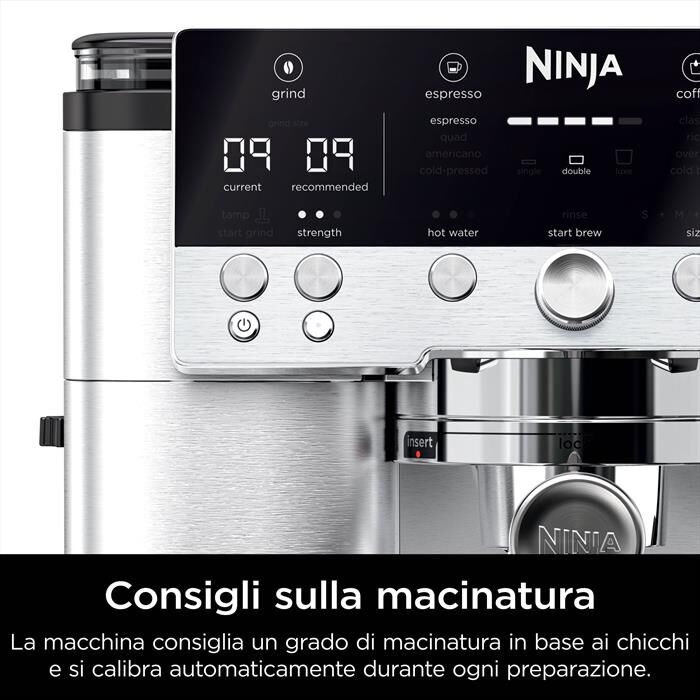 NINJA - MACCHINA DA CAFFÈ LUXE CAFÉ PREMIER 3IN1-Argento