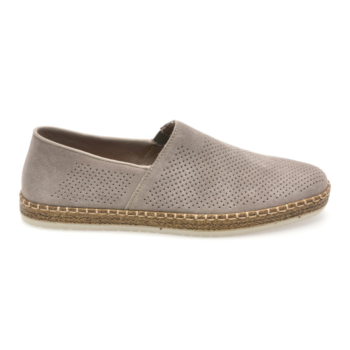 Pantofi RIEKER gri, B5285, din piele naturala