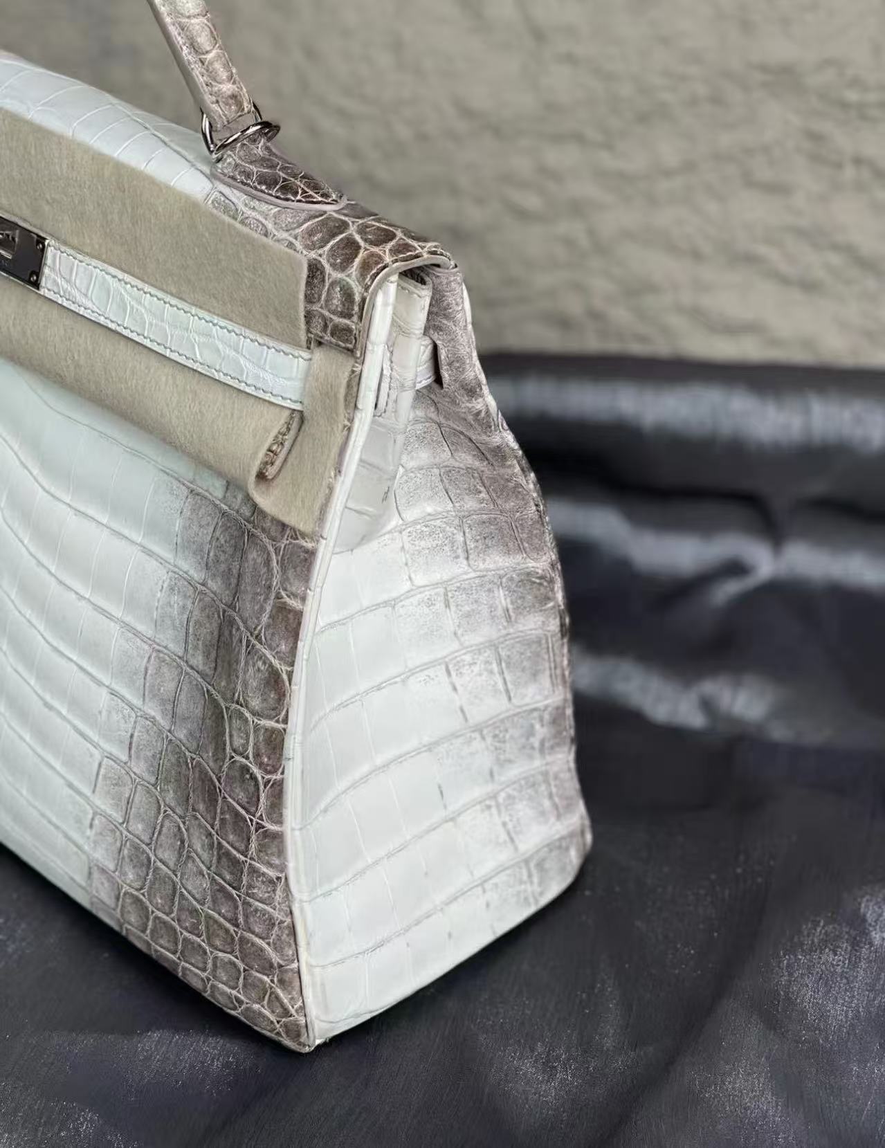 Kelly Himalayan 35cm crocodile skin