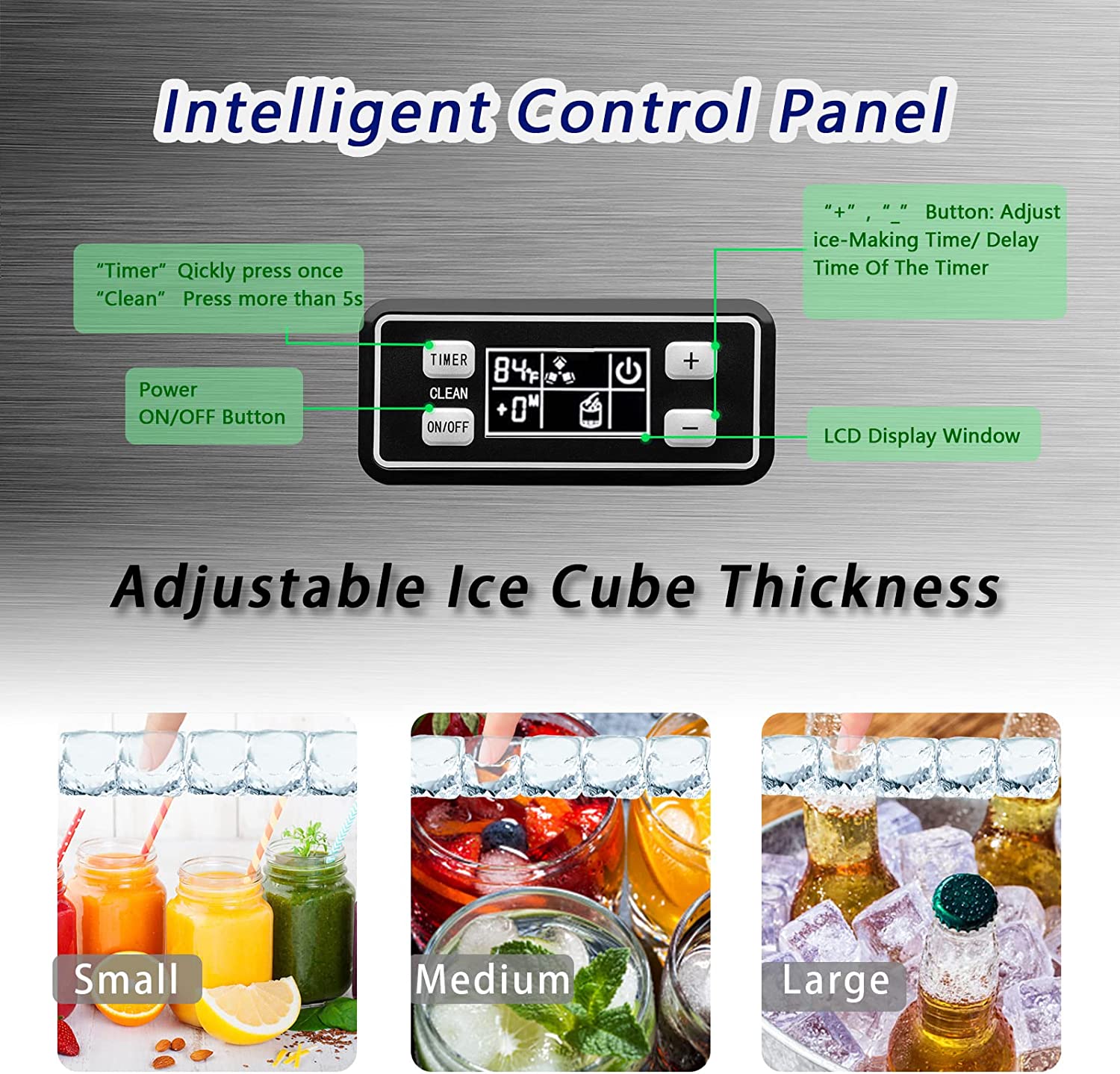 🔥clearance sale🔥 100LBS/200LBS/265LBS  Freestanding Commercial Ice Maker