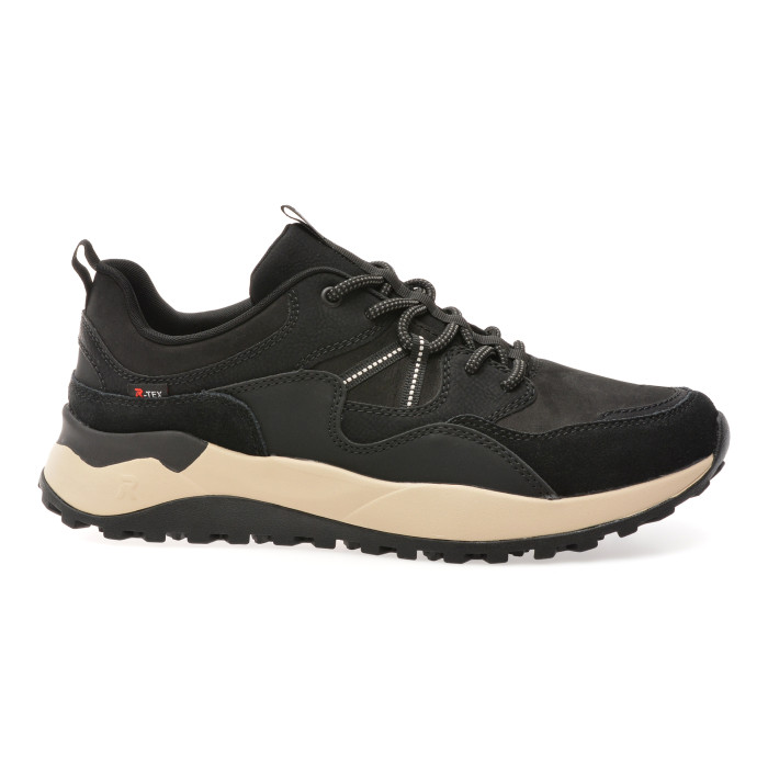 Pantofi sport RIEKER negri, U1301, din piele naturala
