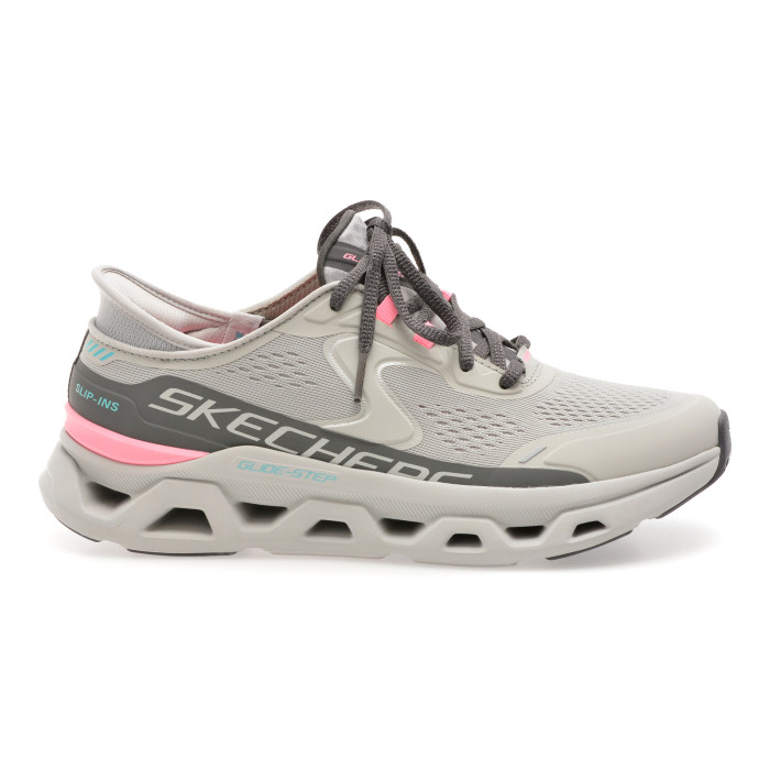 Pantofi sport SKECHERS gri, GLIDE-STEP ALTUS, din material textil