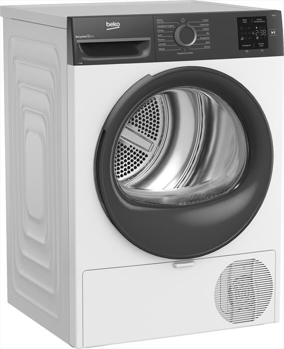 BEKO - Asciugatrice BMTEU93EA 9 Kg Classe D-Grigio, Bianco
