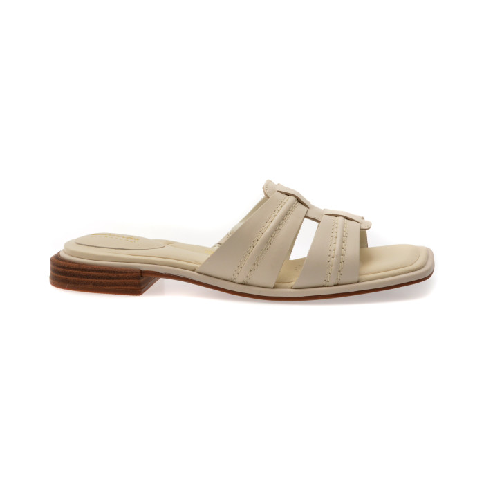 Papuci CLARKS bej, ARIANY MULE, din piele naturala