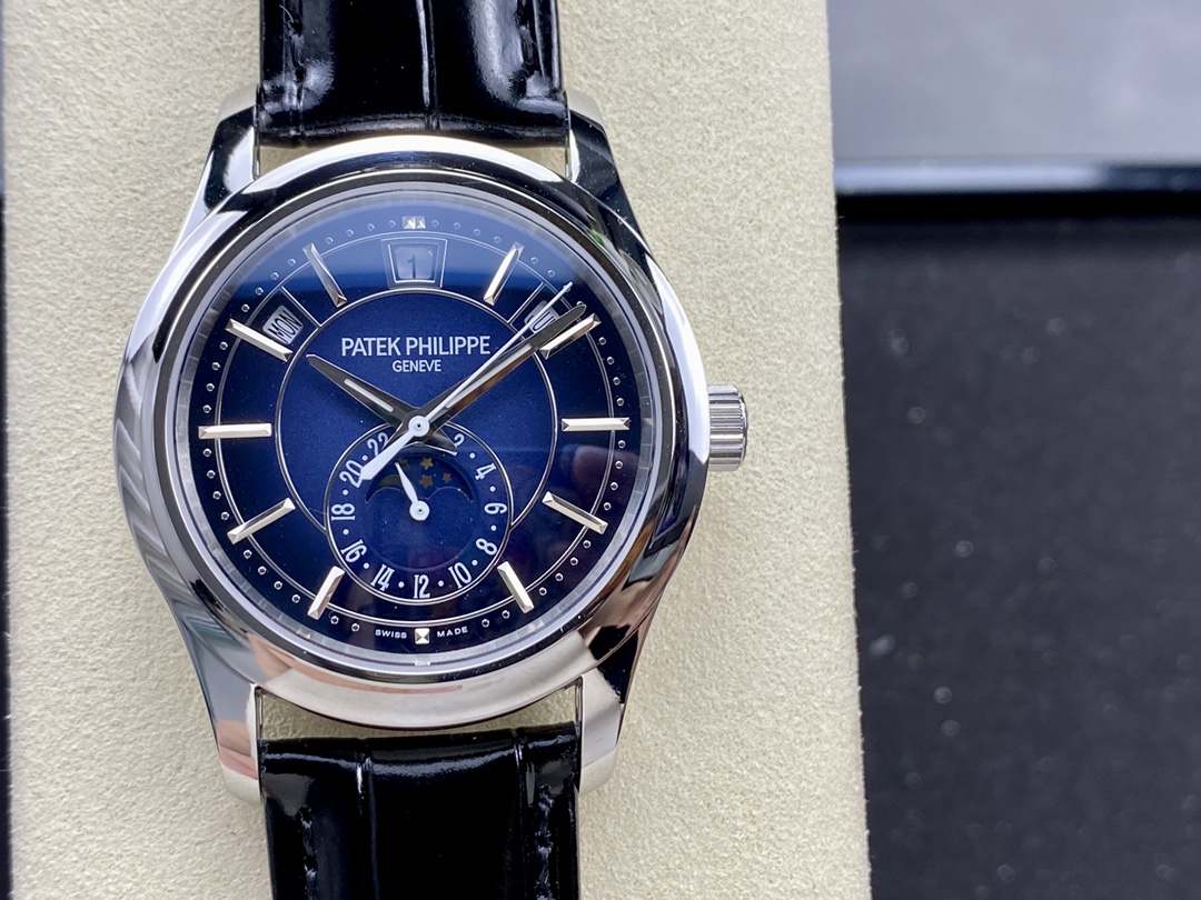 Replica Patek Philippe Complications Annual Calendar White Gold 5205G 013 40mm Mens Watch