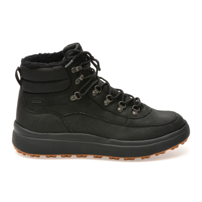 Ghete GEOX negre, U46FZD, din piele naturala