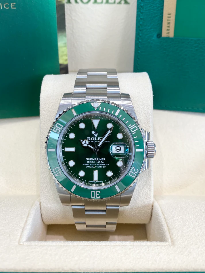 Rolex Submariner Date 116610LV Stainless Steel Oyster 40MM Green Dial Mens Replica Watch