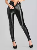 Lovehoney Fierce Wet Look Zip-Around Leggings