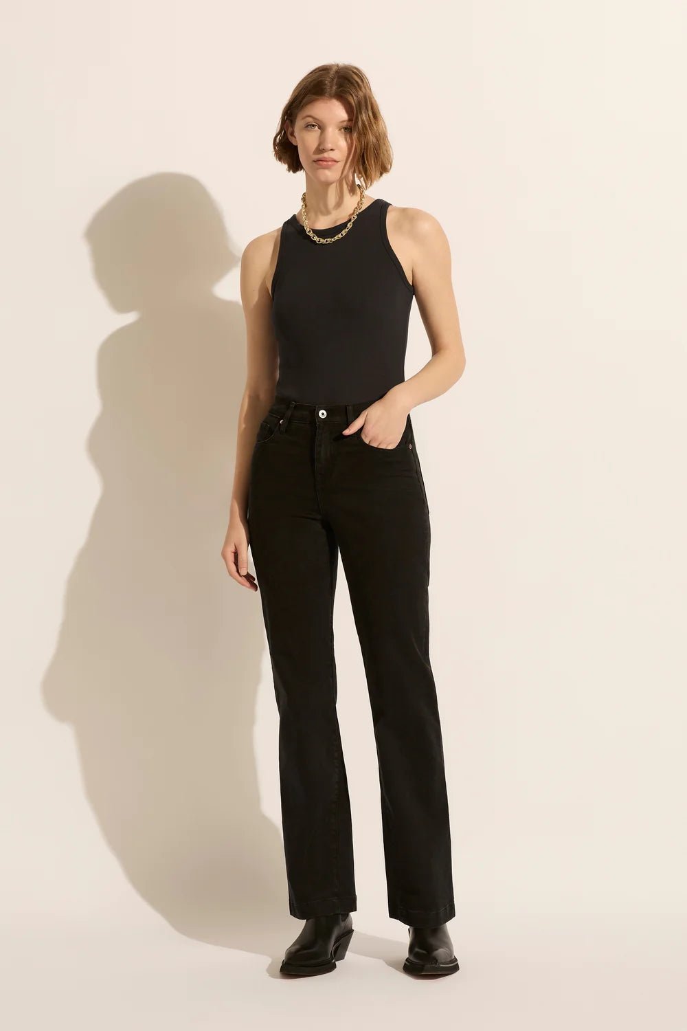 ‌Retro Flare High-Rise Jeans‌