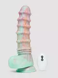 Fantasy Textured Remote Control Dildo Vibrator 8 Inch