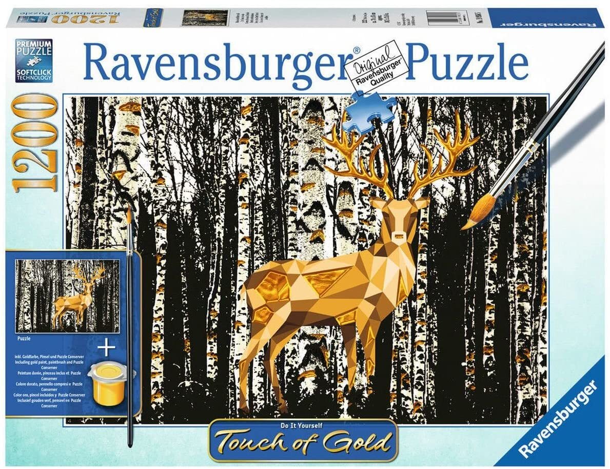 Deer in the Birch Forest 1200 Piece Puzzle