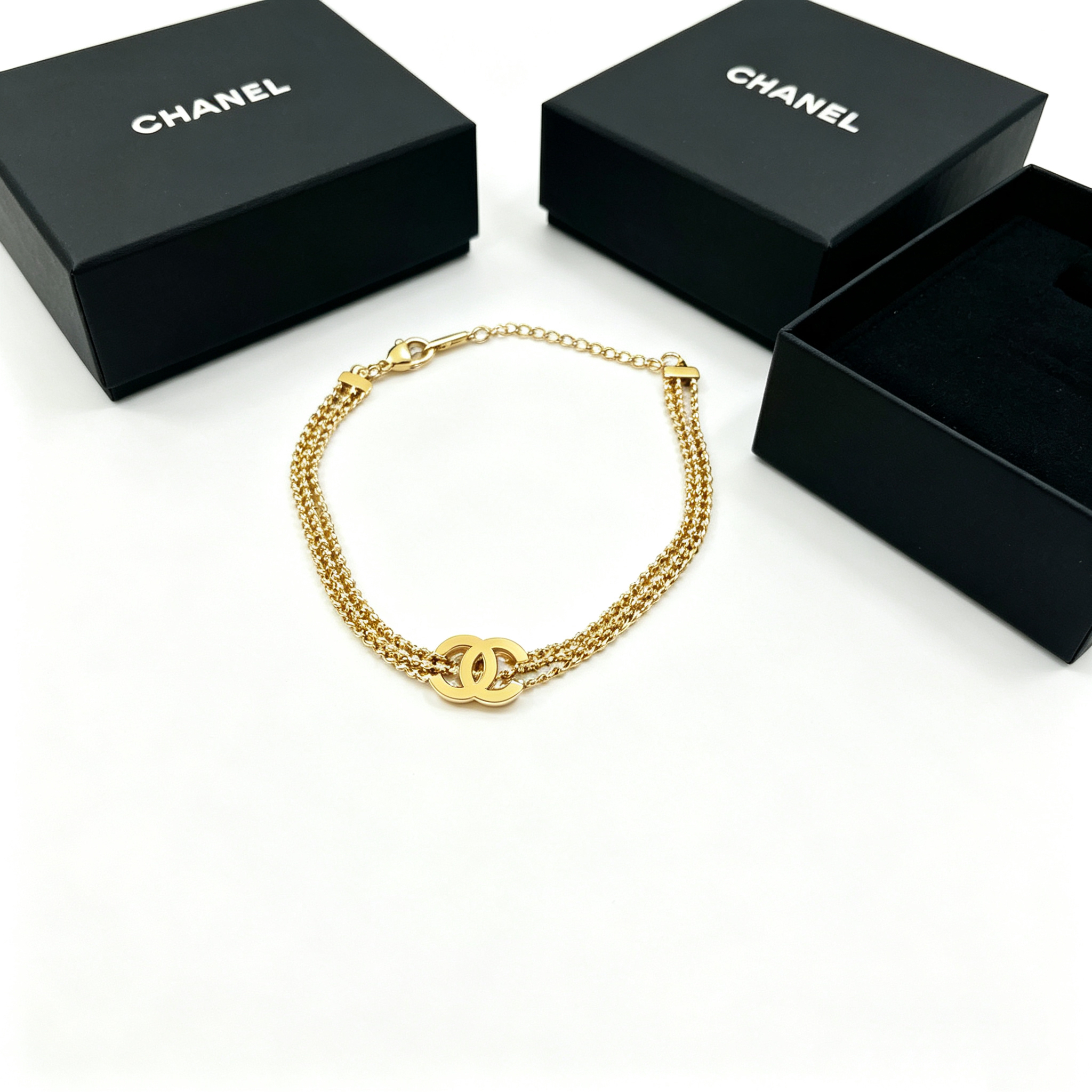 C—Metal Cuban Link Bracelet Style2