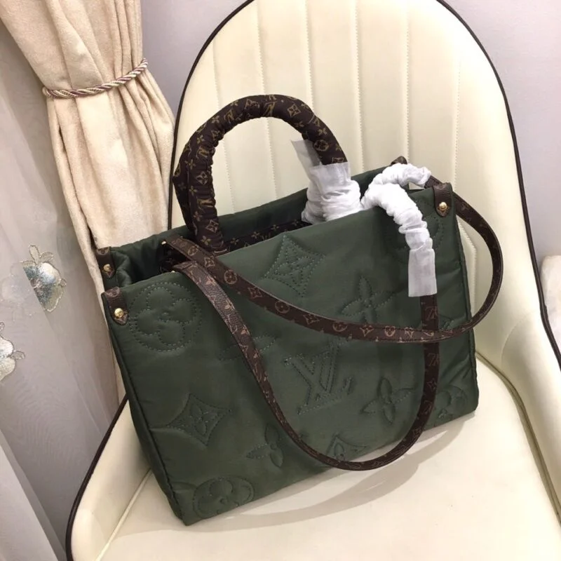 Louis Vuitton Onthego Gm Tote Bag- Green