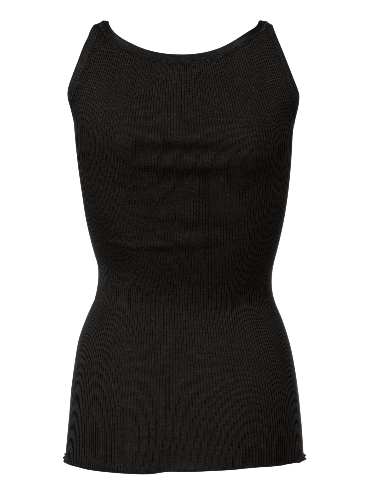 Round Neck Silk Cotton Singlet