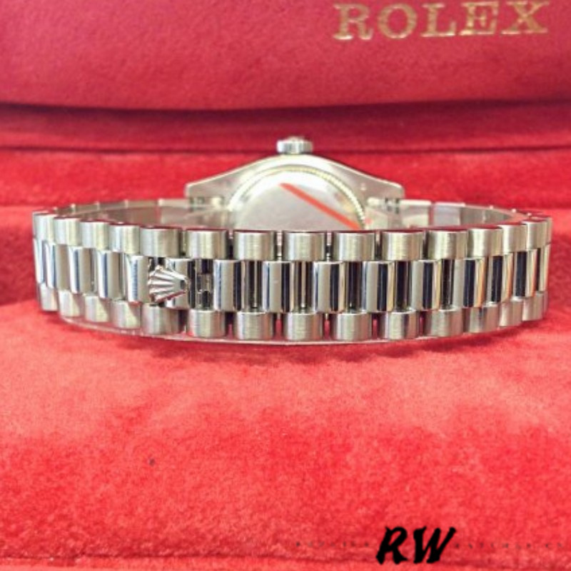 Rolex Datejust 179179 Black MOP Diamond Dial Fluted Bezel 26MM Lady Replica Watch