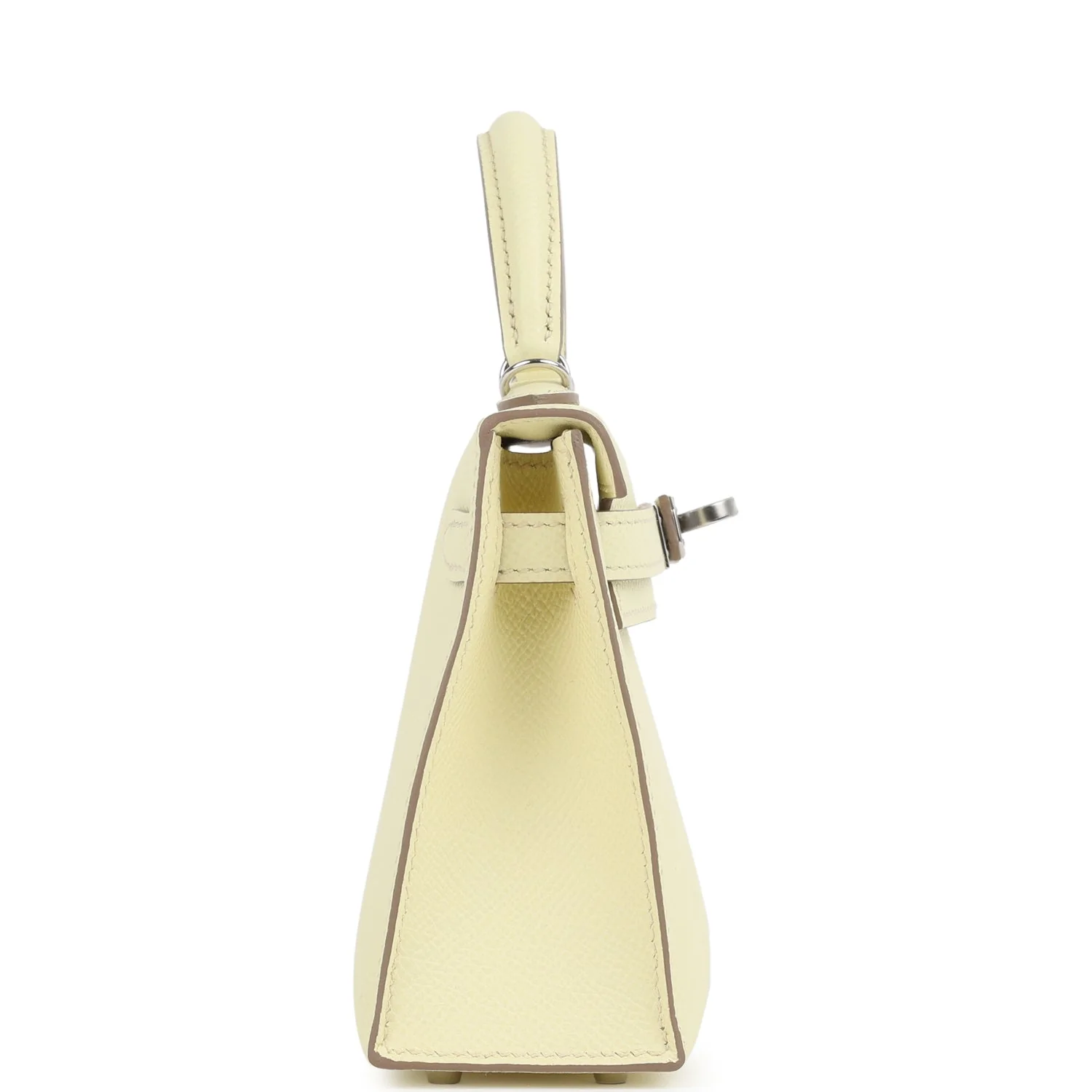 Hermes Kelly Sellier 20 Jaune Milton Epsom Palladium Hardware