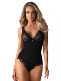 Obsessive Luvae Black Lace Underwire Body