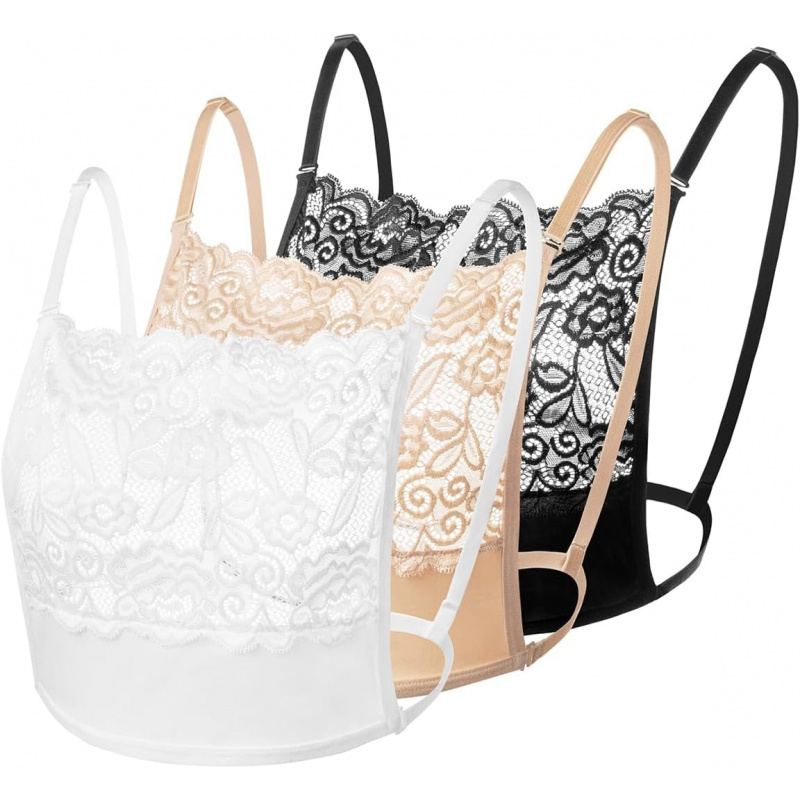 AURETOP 3Pcs Lady Lace Wearable Mock