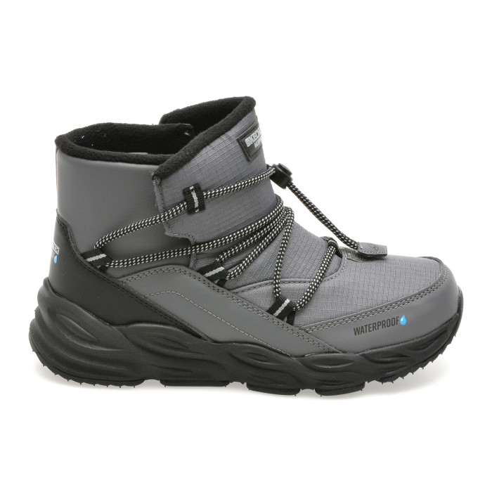 Ghete SKECHERS gri, TURBO TREAD, din material textil