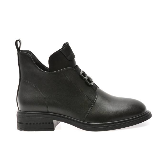 Ghete FLAVIA PASSINI negre, DX793, din piele naturala