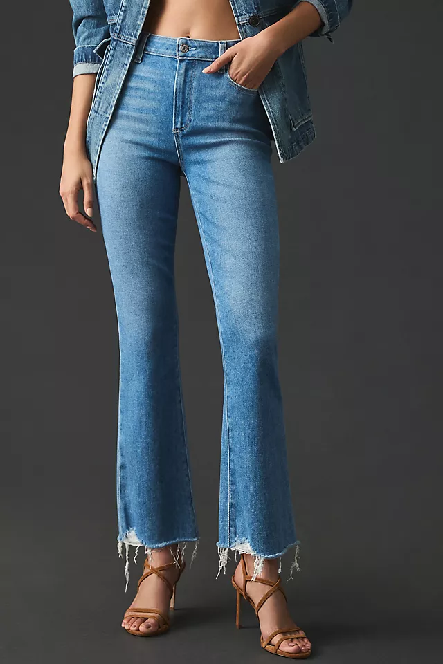 Crop Flare Jeans DENIM MEDIUM BLUE