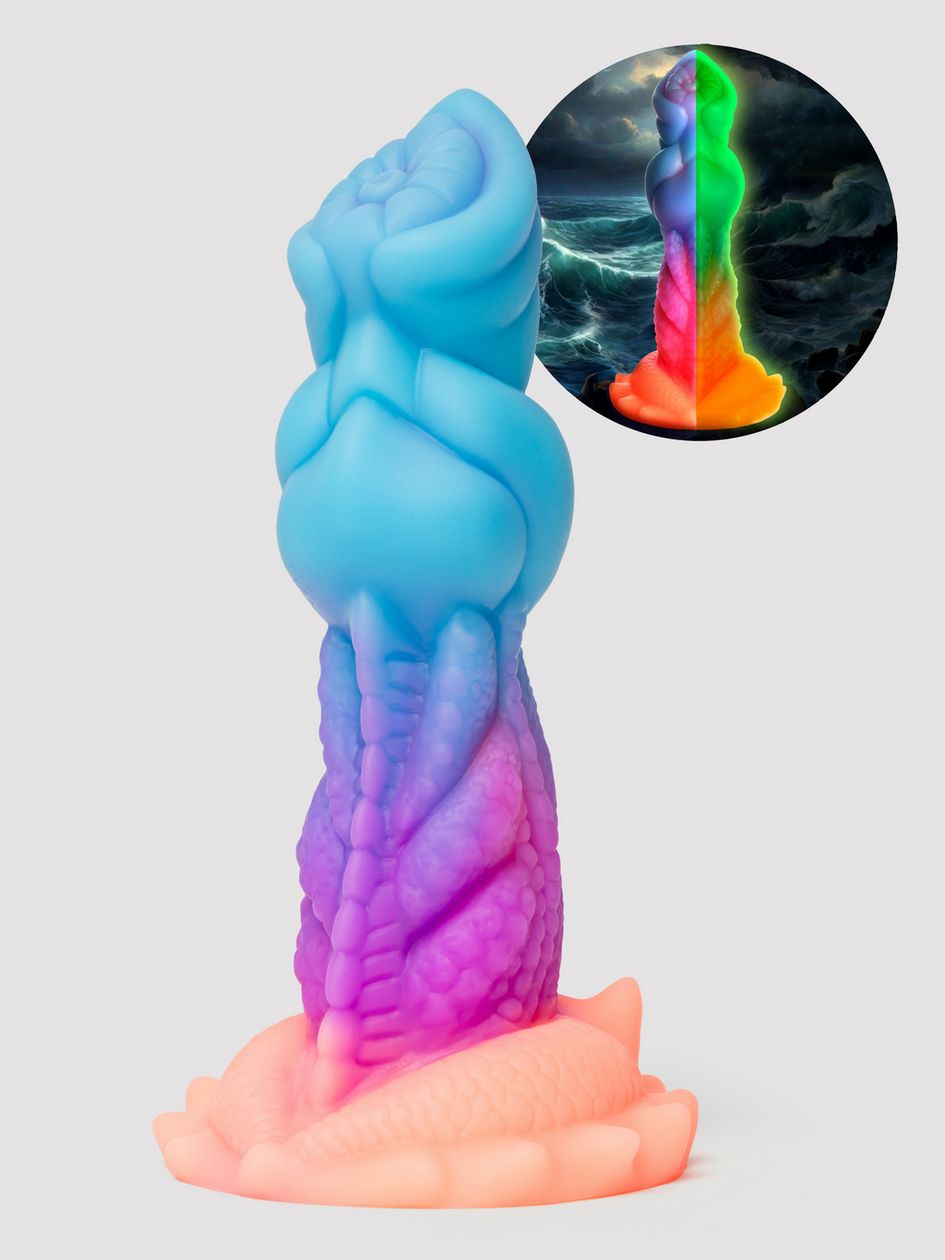 Creature Cocks Aqua-Cock Glow-in-the-Dark Silicone Dildo