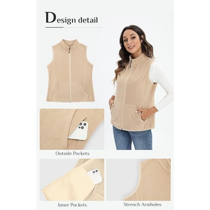 Women's 6-Pocket Fleece Vest