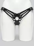 DOMINIX Deluxe Leather Strap-On Harness