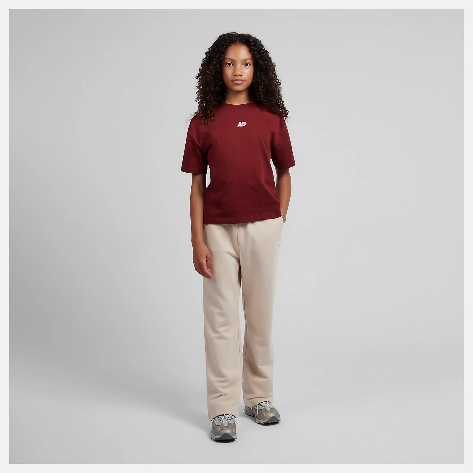 Small Logo Wide Leg Pant