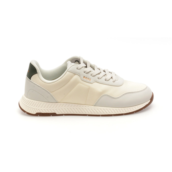Pantofi sport BOSS albi, 6481, din material textil