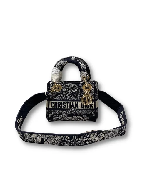 Mini Lady D-Lite Bag Black For Women 6.5in/17cm
