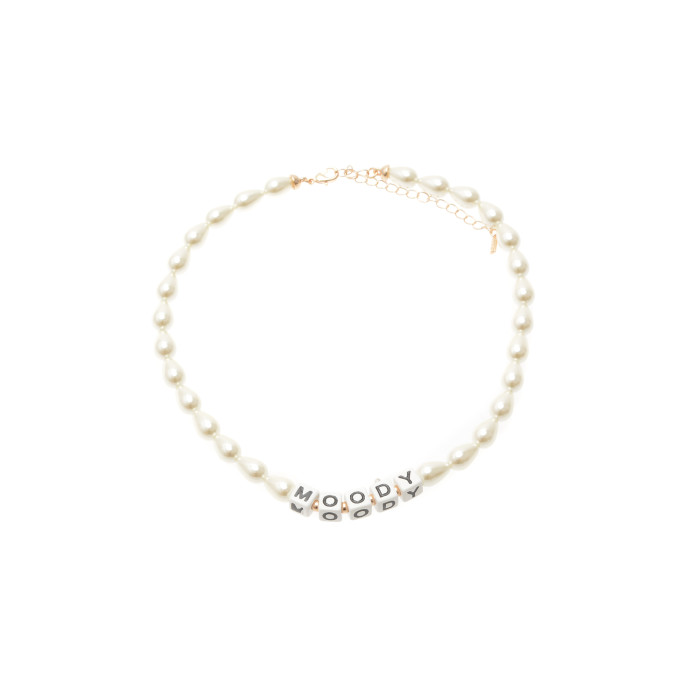 Colier ALDO alb, MOODY 102, din pvc