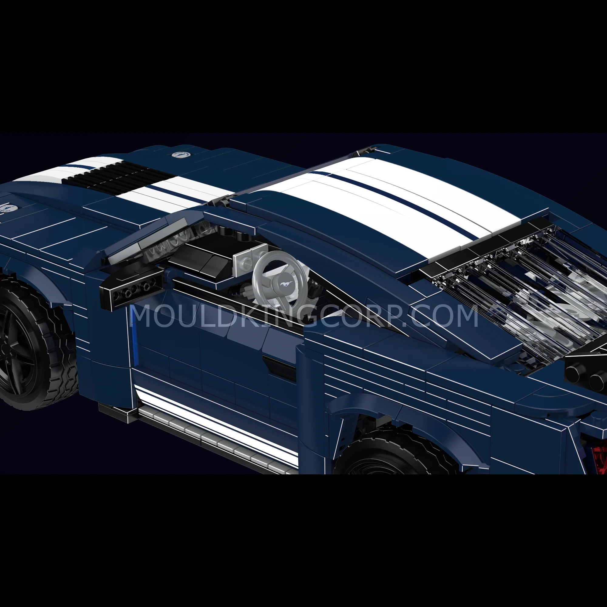 Mould King 10208 Creative GT500 Sports Car Building Set | 1,556 Pcs