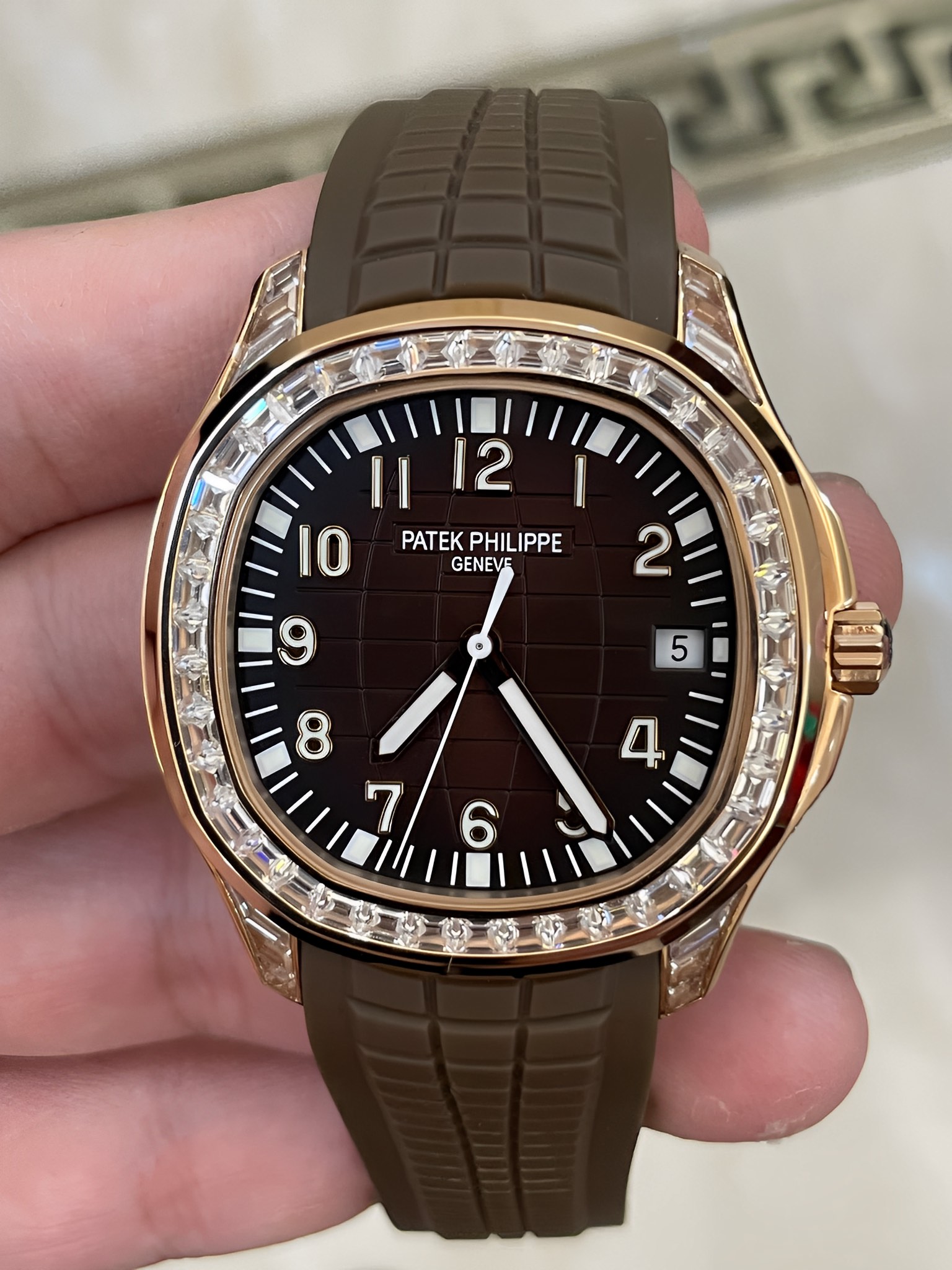 Patek Philippe Aquanaut 5167 300G 010 Black & Green & Brown 40mm