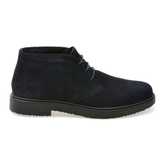 Ghete GEOX bleumarin, U46H9A, din piele intoarsa
