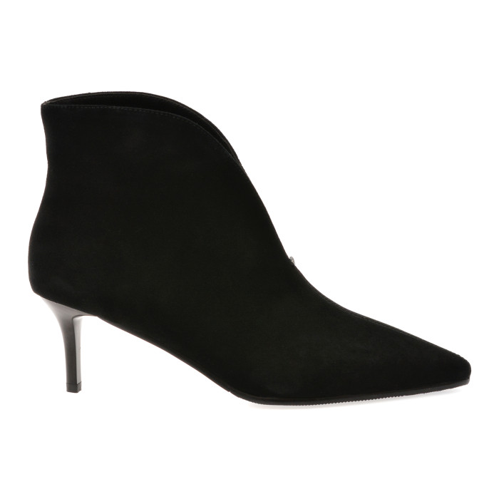 Botine elegante FLAVIA PASSINI negre, 24A623, din piele intoarsa