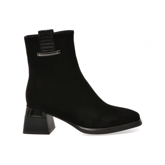 Botine EPICA negre, M10, din piele intoarsa