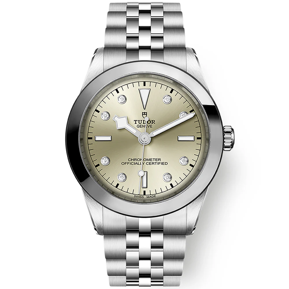 【Super Clone】TUDOR Black Bay 39mm Champagne Diamond Set Dial Men's Bracelet Watch M79660-0006