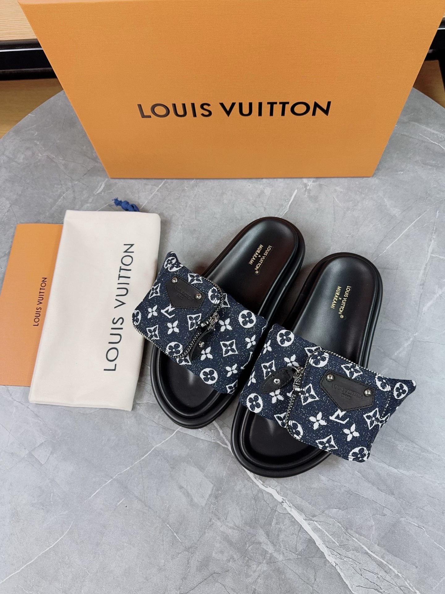 Louis Vuitton Pool Pillow Flat Comfort Slippers Size 36-46