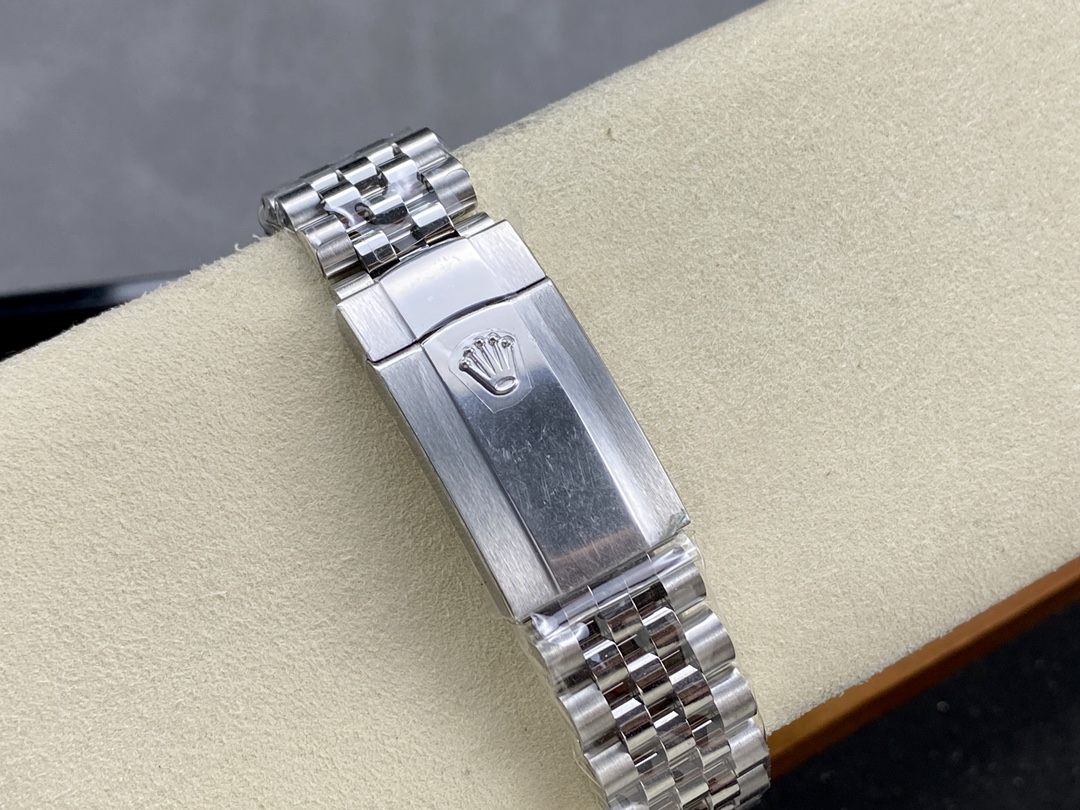 Rolex Datejust 41 Rhodium Diamond Dial Fluted Bezel m126334 0006 Men's Watch