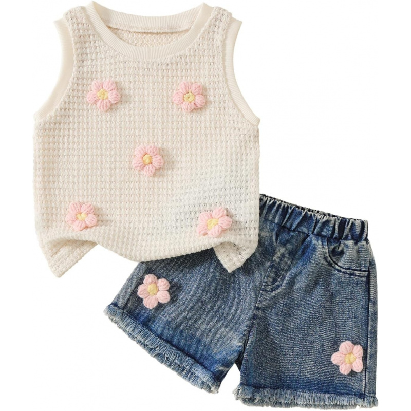 VAELIRAEL Toddler Baby Girl Summer Clothes