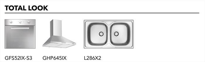 GLEM GAS - Piano cottura a gas GT645IX 4 fuochi 58,5cm-Inox