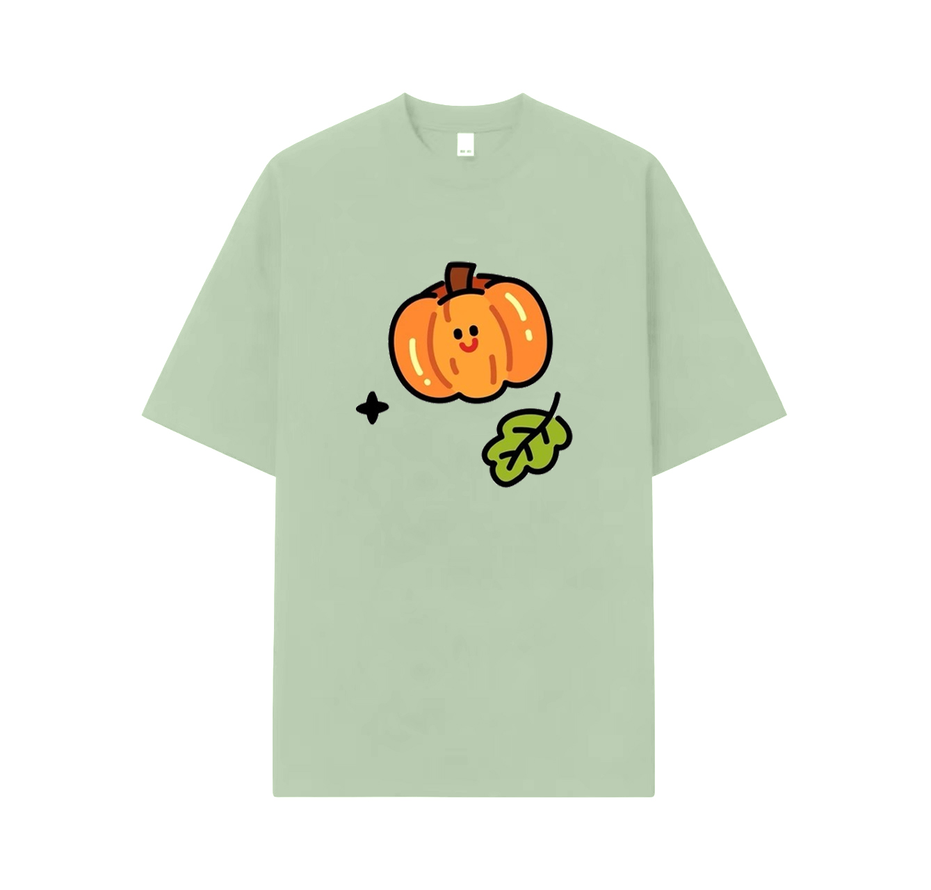 A cute short-sleeved shirt with a sweet little pumpkin print is a must-have item in your summer wardrobe.