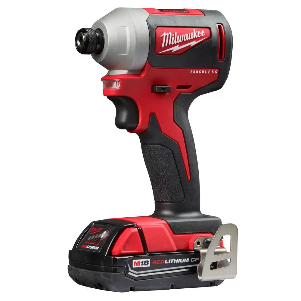Milwaukee Pre-Sale 2850-21P M18 18V Brushless Cordless 1/4 Inch Hex Impact Driver Kit