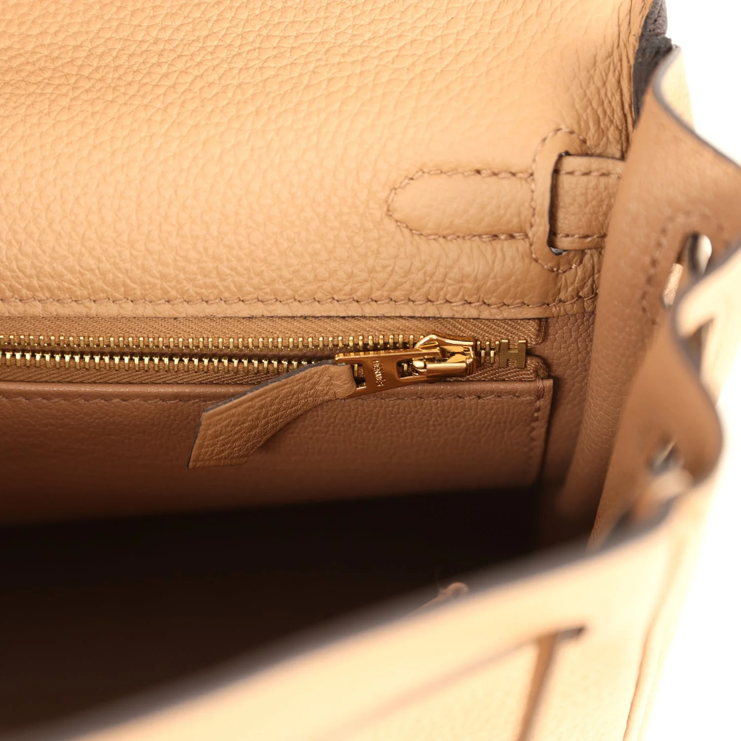 Hermes Kelly Retourne 25 Chai Togo Gold Hardware