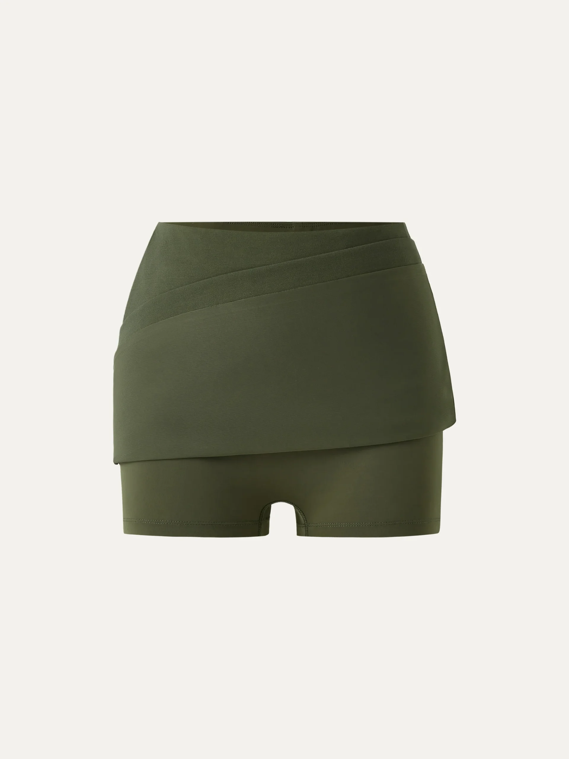 Mid Rise Pull-on A-line Skirt with Pockets