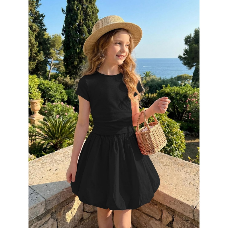 Girls Skirt Sets Casual Summer Outfits